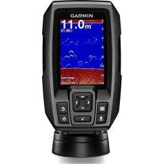 Garmin Transducer Striker 4 0753759147020 Chirp-zivju meklētājs ar dubultu staru ar GPS, melns viens izmērs