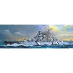 Academy Tirpit battleship with 1/800