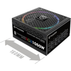 Thermaltake Toughpower grand riing 1050w platīna 230v, 8xpeg, 14cm