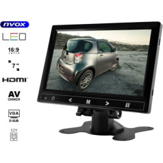 LED monitors 7 collu HD HDMI VGA AV 12V ... (NVOX HM726NB)