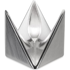 Alessi AGO01 Roost Double Egg Cup - Aluminium, Silver, 4.50 x 4.50 x 4.50 cm