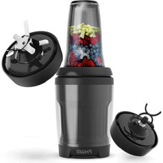 PROMiXX MiiXR X7 Smoothie Blender with Cool-Flow Technology and 2 Leak-Proof Tritan Sports Bottles Designed Dual Blade System for Mixing Smoothies, Juices and Nutritional Shakes