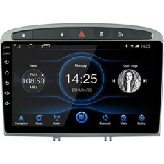 LEXXSON Android 10.1 Car Radio priekš Peugeot 308/408 2010-2016 | 9 collu AM FM RDS radio ar GPS navigāciju WiFi Bluetooth USB atskaņotājs Stūres vadības spogulis Atpakaļ Kameras ieeja 2G + 32G