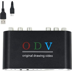 Mcbazel ODV Composite RCA / S-Video / YPbPr uz HDMI pārveidotājs