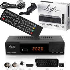 Kabeļa uztvērējs digitālajai kabeļtelevīzijai - DVB-C (HDTV, DVB-C / C2, DVB-T/T2, HDMI, SCART, USB 2.0) + HDMI kabelis