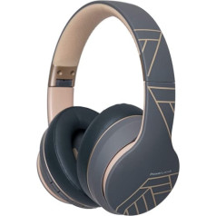 PowerLocus P6 Bluetooth Over Ear austiņas bezvadu ar Super Bass, 20 stundu atskaņošanas laiks, mikrofons, balss palīgs, pasīvā trokšņu slāpēšana iPhone, Samsung, iPad, personālajam datoram, klēpjdatoram, televizoram