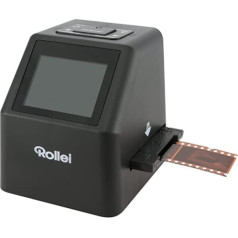 Rollei DF-S 310 SE slaidu skeneris (speciālais izdevums ar papildu piederumiem, SD/SDHC kartes slotu un USB 2.0 interfeisu) melns