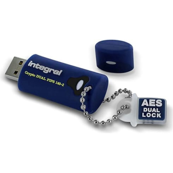 Integrēta 32 GB Crypto-140-2 256 bitu 3.0 USB atmiņa, šifrēta — USB atmiņas zibatmiņa aizsargāta ar paroli — FIPS 197 sertificēta aizsardzība pret brutālu spēku uzbrukumiem, izturīgs, trīsslāņu ūdensnecaurlaidīgs dizains