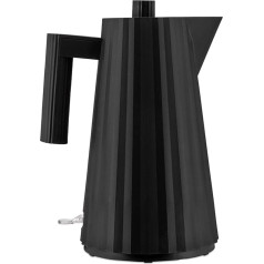 Alessi Plissé MDL06 B Thermoplastic Resin Electric Kettle, Black