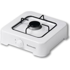 Adjustable 1-burner gas cooker ravanson k-01t (white)