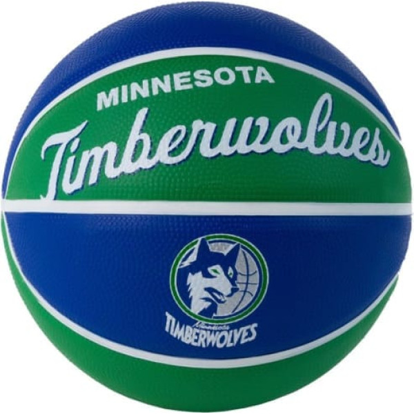 Wilson Team Retro Minesotas Timberwolves mini bumba WTB3200XBMIN / 3