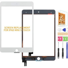 Replacement Screen for iPad Mini 5 7.9 2019 A2126 A2124 A2133 Touch Screen Digitizer Glass Panel Matrix Repair Parts Kit (White Original)