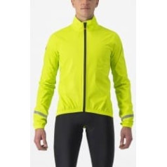 Castelli Velo jaka EMERGENCY 2 Rain Jacket XL Electric Lime