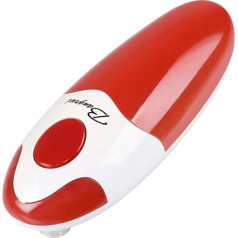 Electric Can Opener and Bangrui Professional Electric Can Opener Kitchen Automatic Cordless One Touch Switch Smooth Edge Friendly for Left Handed and Arthritis (Red)