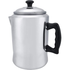 Aluminium Coffee Percolator Safe Portable Coffee Percolator Anti-Drop Tea Percolator Kettle Camping Office for Home Induction Cooker