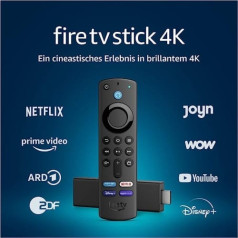 Fire TV Stick 4K, Zertifiziert und generalüberholt, ar Alexa-Sprachfernbedienung (mit TV-Steuerungstasten)