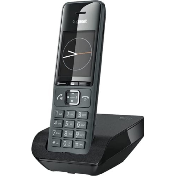 Gigaset Comfort 520 - Cordless DECT Phone - Elegant Design - Brilliant Audio Quality even when Hands-Free Calling - Comfort Call Protection - Address Book with 200 Contacts - Titanium Black