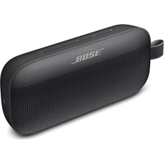 Bose SoundLink Flex Bluetooth skaļrunis — bezvadu ūdensnecaurlaidīgs pārnēsājams āra skaļrunis — melns