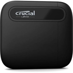 Crucial X6 4TB pārnēsājams SSD — līdz 800 MB/s — personālajam un Mac datoram — USB 3.2 USB-C ārējais cietvielu disks — CT4000X6SSD9