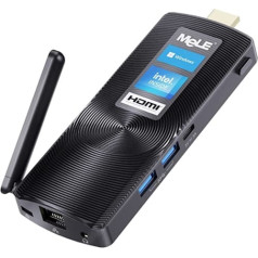 MeLE PCG02 Mini PC Stick bez ventilatora Windows 11 Pro J4125 8G 128G mikro galddators HDMI 4K 60Hz, BT4.2, 2.4G/5.8G Dual Wi-Fi5, USB3.0, Gigabit Ethernet for Work, Home Ethernet Entertainment, Reklāmas baneri