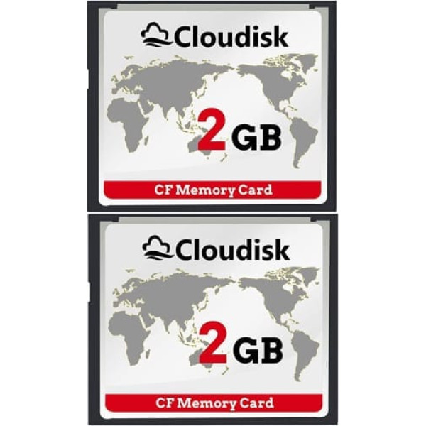 Cloudisk 2X CF Card Compact Flash 2GB atmiņas kartes veiktspēja vecajai digitālajai kamerai