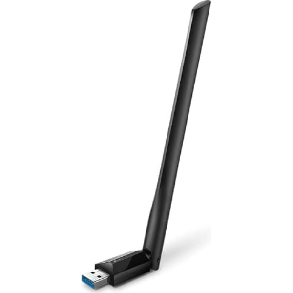 TP-Link Archer T3U Plus AC1300 High Gain Dualband USB Stick WLAN adapteris ar augsta pastiprinājuma antenām (līdz 867 Mbit/s 5GHz un 400 Mbit/s 2,4GHz, saderīgs ar Windows 10 / 8.1 / 8/7 un