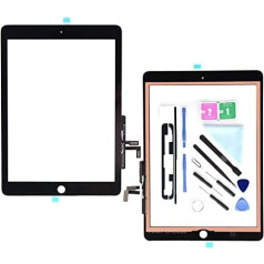 Black Digitizer for iPad 9.7 (A1822, A1823) / iPad 5 Ipad Air 1st Touch Screen Digitizer - Front Glass Replacement by Tools Repair Kits + Adhesive
