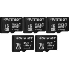 LX Series Micro SD Flash Memory Card 16 GB Pack of 5