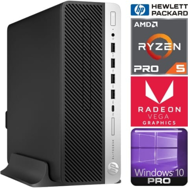 HP 705 G4 SFF Ryzen5 Pro 2400G/8GB/SSD 256GB/Win10 Pro RENEW