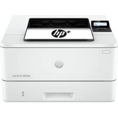 HP Laserjet Pro 4002dwe daudzfunkcionāls lāzerprinteris skeneris kopētājs WiFi LAN dupleksais Airprint ar HP+ darbam — balts