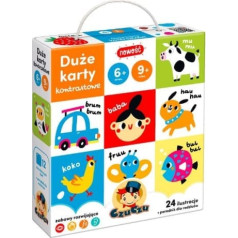 Czuczu Large contrast cards for kids 6 and 9 months +