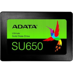 SSD|ADATA|SU650|1TB|SATA 3.0|Write speed 450 MBytes/sec|Read speed 520 MBytes/sec|2,5