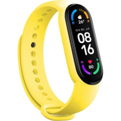 Fusion Accessories Fusion wave siksniņa pulkstenim Xiaomi Mi Band 5 / Mi Band 6 dzeltens