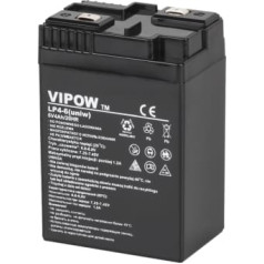 VIPOW gēla akumulators 6V 4Ah (universāls)
