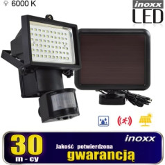 Nvox Saules lampa LED prožektors 60 SMD diodes ar kustības un krēslas sensoru