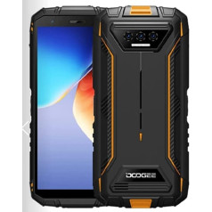 DOOGEE Android 12 āra mobilais tālrunis bez līguma S41 PRO, astoņkodolu 4 GB + 32 GB (paplašināms 1 TB), 6300 mAh akumulators, 13 MP trīskāršā kamera, IP68 IP69K triecienizturīgs viedtālrunis, divas SIM kartes, 5,5 collu HD+, GPS NFC 