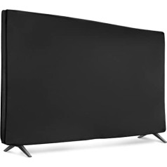 kwmobile 40 Inch TV Case - TV Screen Protector Cover - TV Screen Dust Cover - Black