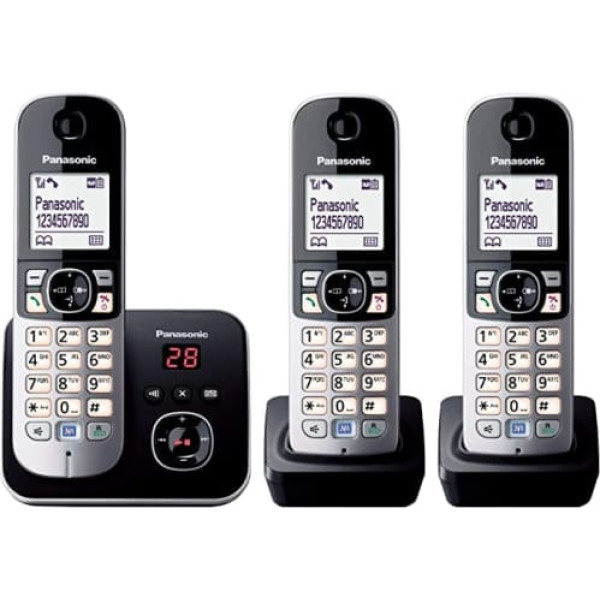 Panasonic KX-TG6824GA DECT bezvadu tālrunis ar automātisko atbildētāju