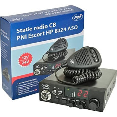 CB radio PNI Escort HP 8024 regulējams ASQ, 12 V–24 V, 4 W AM/FM