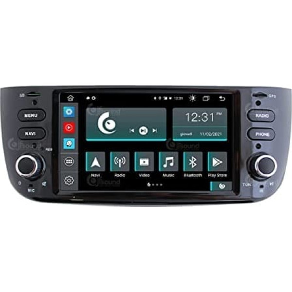 Costum fit Car Radio priekš Punto Evo Android GPS Bluetooth WiFi Dab USB Full HD skārienekrāna displejs 6,2 collu Easyconnect 8 kodolu procesors, balss komandas