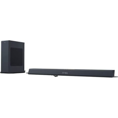 Philips Bluetooth Soundbar HTL3320/10, TV Soundbar (Bluetooth, Dolby Audio, 300 W, bezvadu zemfrekvences skaļrunis, HDMI ARC, USB), melns