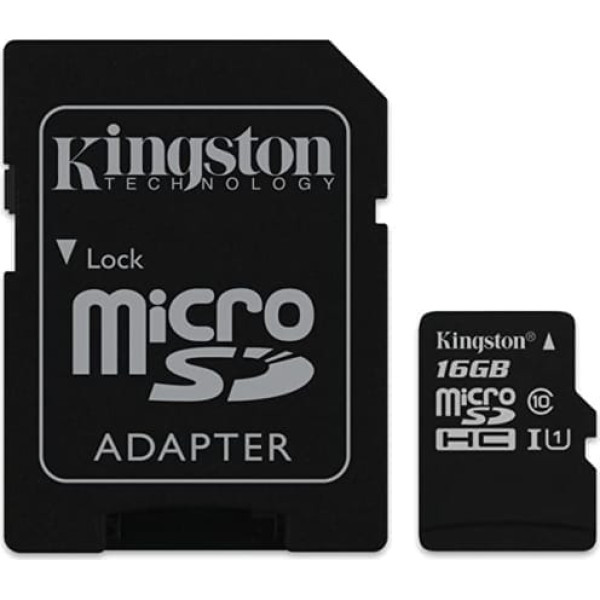 Kingston Industrial Temperature Micro SDHC UHS-I 16GB 10. klases atmiņas karte + SD adapteris