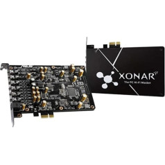 ASUS Xonar AE iekšējais 7.1 kanāla PCI-E — Cards Sons (7.1 kanāls, 32 biti, 110 db, 103 db, 24 biti/192 kHz