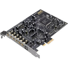 Creative Sound Blaster Audigy PCIe RX 7.1 skaņas karte ar augstas veiktspējas austiņu pastiprinātāju