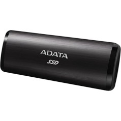 ADATA SE760 1TB Portable External SSD, Black, USB-C 3.2 Gen 2, Black