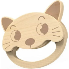 Iwood Wooden kitten rattle