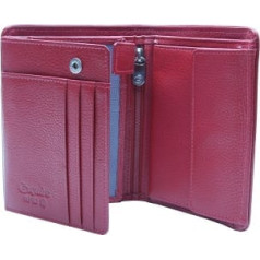 ESQUIRE VERTICAL WALLET PIPING, Black/Red