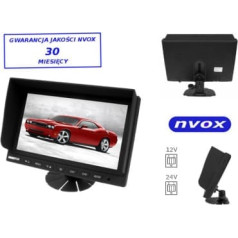 Automašīnas monitors vai 9 collu LCD displejs ar atbalstu 2 kamerām 4PIN 12V 24V ... (NVOX H