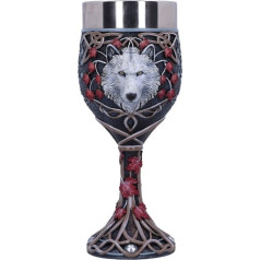 Nemesis Now Goblet Lisa Parker Guardian of The Fall White Rudens vilka kauss, nerūsējošais tērauds, balts, 19,5 cm