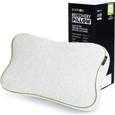 Blackroll Recovery Pillow – ortopēdiskais HWS spilvens (kakla atbalsta spilvens) izgatavots no viskozes atmiņas putām – ražots Vācijā